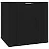 vidaXL seinale kinnitatav telerikapp, must, 40x34,5x40 cm