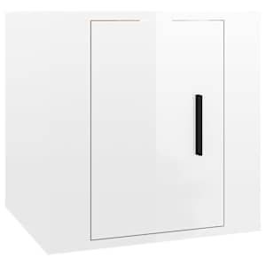 Nástěnné TV skříňky 2 ks bílé s vysokým leskem 40x34,5x40 cm - obrázek 5