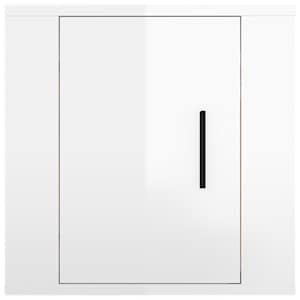 Nástěnné TV skříňky 2 ks bílé s vysokým leskem 40x34,5x40 cm - obrázek 6