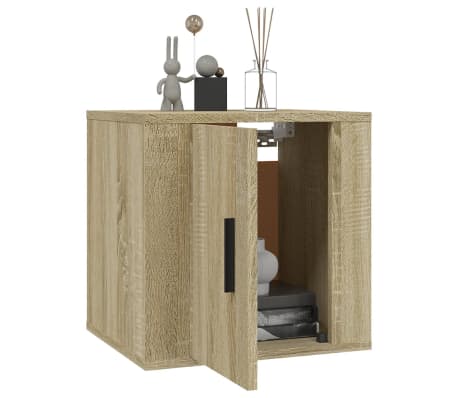 vidaXL Stenska TV omarica 2 kosa sonoma hrast 40x34,5x40 cm