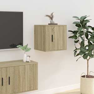 Nástěnné TV skříňky 2 ks dub sonoma 40 x 34,5 x 40 cm - obrázek 4