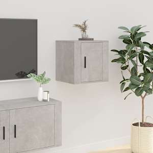 Nástěnná TV skříňka betonově šedá 40 x 34,5 x 40 cm - obrázek 1