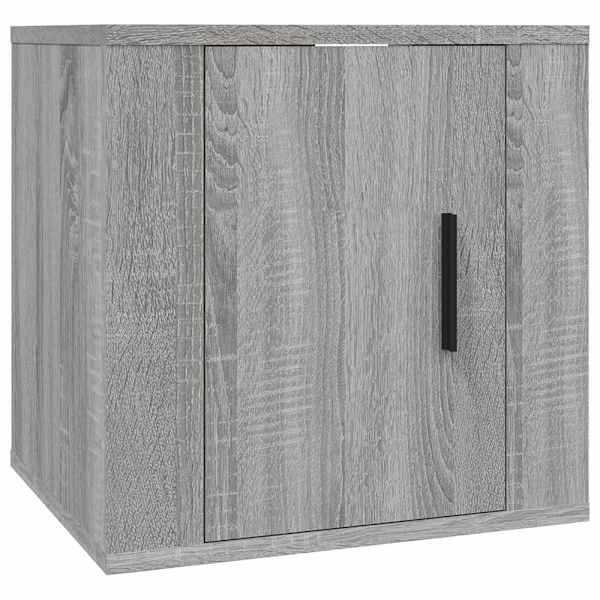 vidaXL seinale kinnitatav telerikapp, hall Sonoma, 40x34,5x40 cm