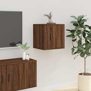 Nástěnná TV skříňka hnědý dub 40 x 34,5 x 40 cm - obrázek 1