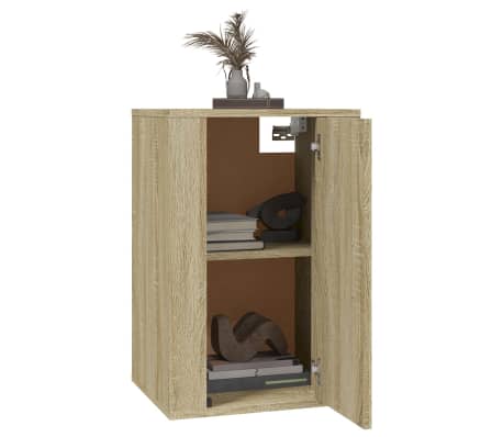 vidaXL Stenska TV omarica 2 kosa sonoma hrast 40x34,5x60 cm
