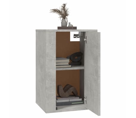 vidaXL Stenska TV omarica 2 kosa betonsko siva 40x34,5x60 cm