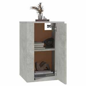 vidaXL Stenska TV omarica 2 kosa betonsko siva 40x34,5x60 cm