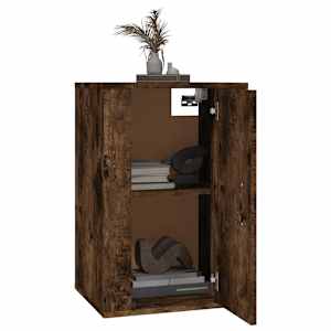 vidaXL Stenska TV omarica dimljen hrast 40x34,5x60 cm