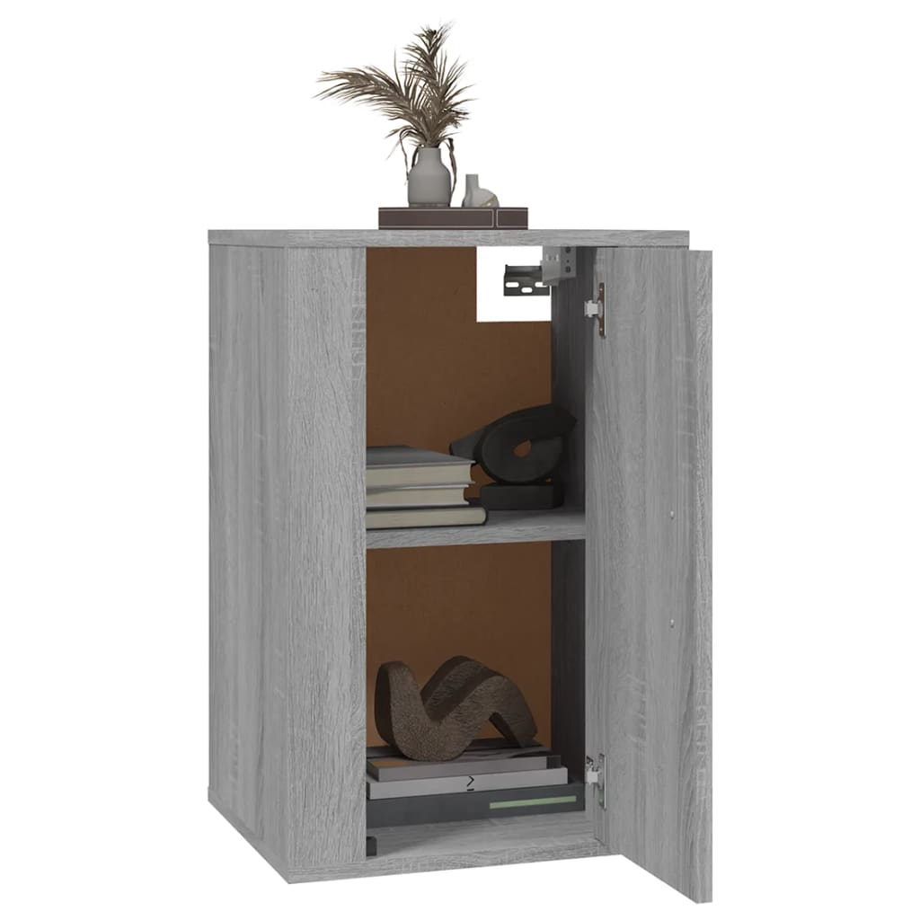 vidaXL Tv-wandmeubels 2 st 40x34,5x60 cm grijs sonoma eikenkleurig afbeelding