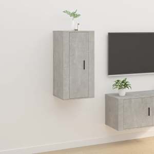 Nástěnná TV skříňka betonově šedá 40x34,5x80 cm - obrázek 1
