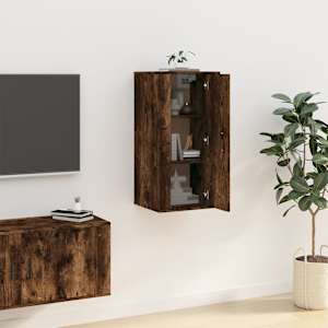 Nástěnná TV skříňka kouřový dub 40x34,5x80 cm - obrázek 4