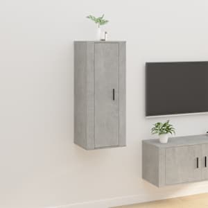 Nástěnná TV skříňka betonově šedá 40x34,5x100 cm - obrázek 1