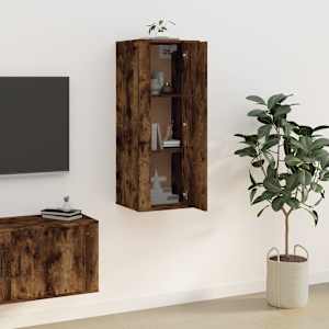 Nástěnná TV skříňka kouřový dub 40x34,5x100 cm - obrázek 4