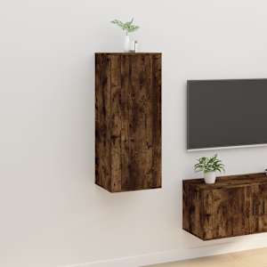 Nástěnná TV skříňka kouřový dub 40x34,5x100 cm - obrázek 1
