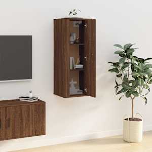 Nástěnná TV skříňka hnědý dub 40 x 34,5 x 100 cm - obrázek 4