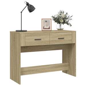 Konzolový stolek dub sonoma 100 x 39 x 75 cm kompozitní dřevo - obrázek 4