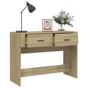 Konzolový stolek dub sonoma 100 x 39 x 75 cm kompozitní dřevo - obrázek 5