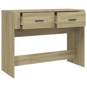 Konzolový stolek dub sonoma 100 x 39 x 75 cm kompozitní dřevo - obrázek 7