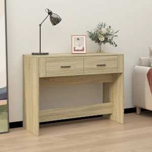 Konzolový stolek dub sonoma 100 x 39 x 75 cm kompozitní dřevo - obrázek 1