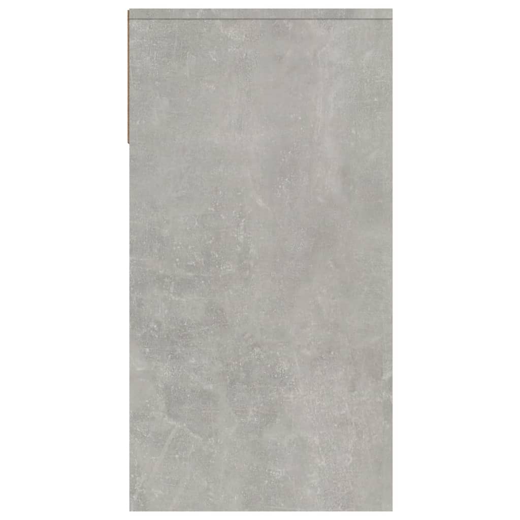 Măsuță consolă, gri beton, 100x39x75 cm, lemn prelucrat