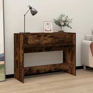 Konzolový stolek kouřový dub 100 x 39 x 75 cm kompozitní dřevo - obrázek 1