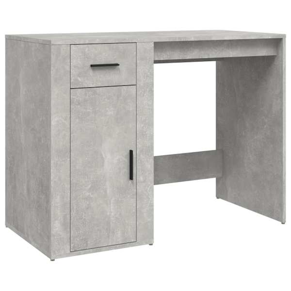 vidaXL kirjutuslaud, betoonhall, 100x49x75 cm, tehispuit