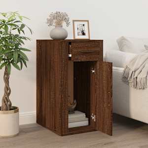 vidaXL Armoire de bureau Ch&ecirc;ne marron 40x49x75 cm Bois d'ing&eacute;nierie