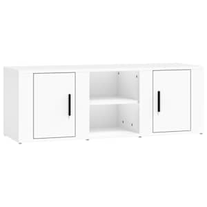 vidaXL telerikapp, valge, 100x31,5x35 cm, tehispuit