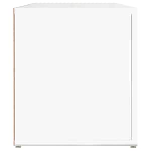 TV skříňka bílá vysoký lesk 100x31,5x35 cm kompozitní dřevo - obrázek 6