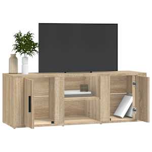TV skříňka dub sonoma 100x31,5x35 cm kompozitní dřevo - obrázek 4