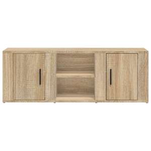 TV skříňka dub sonoma 100x31,5x35 cm kompozitní dřevo - obrázek 5