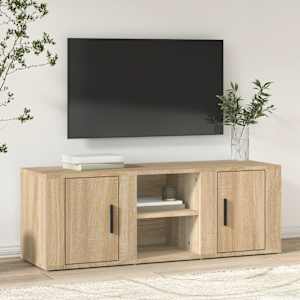 TV skříňka dub sonoma 100x31,5x35 cm kompozitní dřevo - obrázek 1