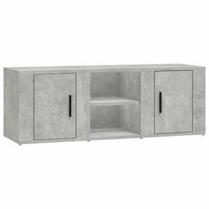 TV skříňka betonově šedá 100 x 31,5 x 35 cm kompozitní dřevo - obrázek 2
