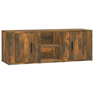 TV skříňka kouřový dub 100x31,5x35 cm kompozitní dřevo - obrázek 2