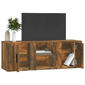 TV skříňka kouřový dub 100x31,5x35 cm kompozitní dřevo - obrázek 4