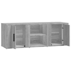 TV skříňka šedá sonoma 100x31,5x35 cm kompozitní dřevo - obrázek 7
