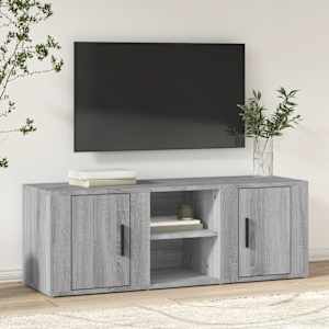 TV skříňka šedá sonoma 100x31,5x35 cm kompozitní dřevo - obrázek 1