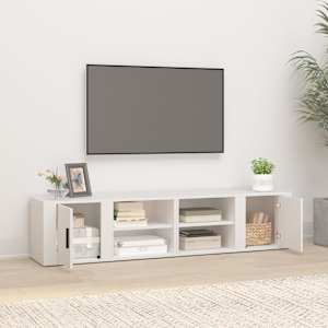 TV skříňky 2 ks bílé 80 x 31,5 x 36 cm kompozitní dřevo - obrázek 3