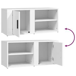 TV skříňky 2 ks bílé 80 x 31,5 x 36 cm kompozitní dřevo - obrázek 10