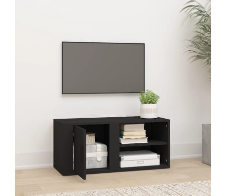 vidaXL TV Cabinet Black 80x31,5x36 cm Engineered Wood