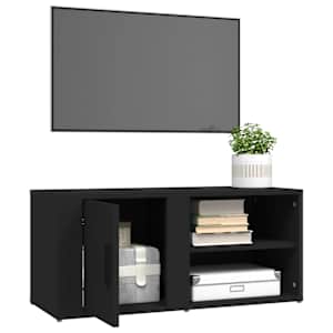 TV skříňky 2 ks černé 80 x 31,5 x 36 cm kompozitní dřevo - obrázek 5