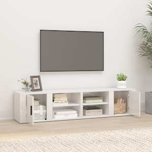 TV skříňky 2 ks bílé vysoký lesk 80x31,5x36 cm kompozitní dřevo - obrázek 3