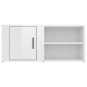 TV skříňky 2 ks bílé vysoký lesk 80x31,5x36 cm kompozitní dřevo - obrázek 7