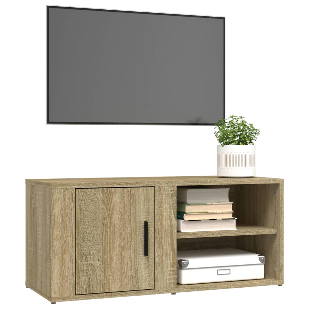 TV omarica sonoma hrast 80x31,5x36 cm inženirski les