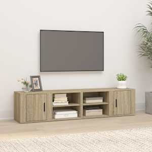 TV omarica 2 kosa sonoma hrast 80x31,5x36 cm inženirski les