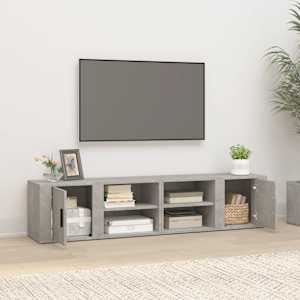 TV skříňky 2 ks betonově šedé 80 x 31,5 x 36 cm kompozit - obrázek 3