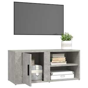 TV skříňky 2 ks betonově šedé 80 x 31,5 x 36 cm kompozit - obrázek 5