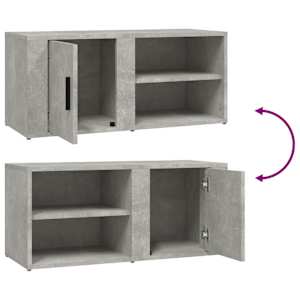 TV skříňky 2 ks betonově šedé 80 x 31,5 x 36 cm kompozit - obrázek 10