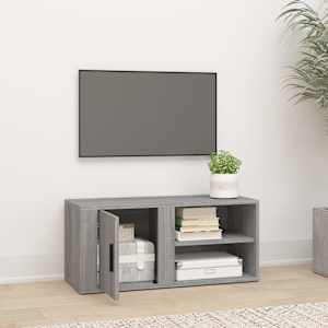 TV skříňka šedá sonoma 80 x 31,5 x 36 cm kompozitní dřevo - obrázek 3