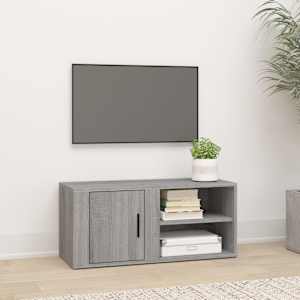 TV skříňka šedá sonoma 80 x 31,5 x 36 cm kompozitní dřevo - obrázek 1